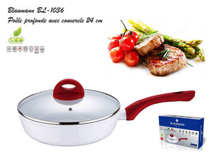 Blaumann BL-1036, Deep fry pan with lid 24 cm