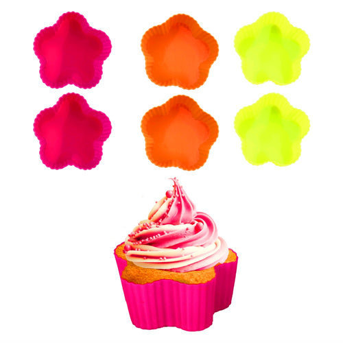 Blaumann BL-1271, Silicone cake pan in flower (-five) shape 6 pcs