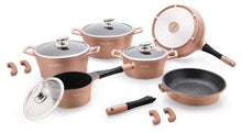 Royalty Line RL-ES2014M; Marble coating cookware set 14pcs