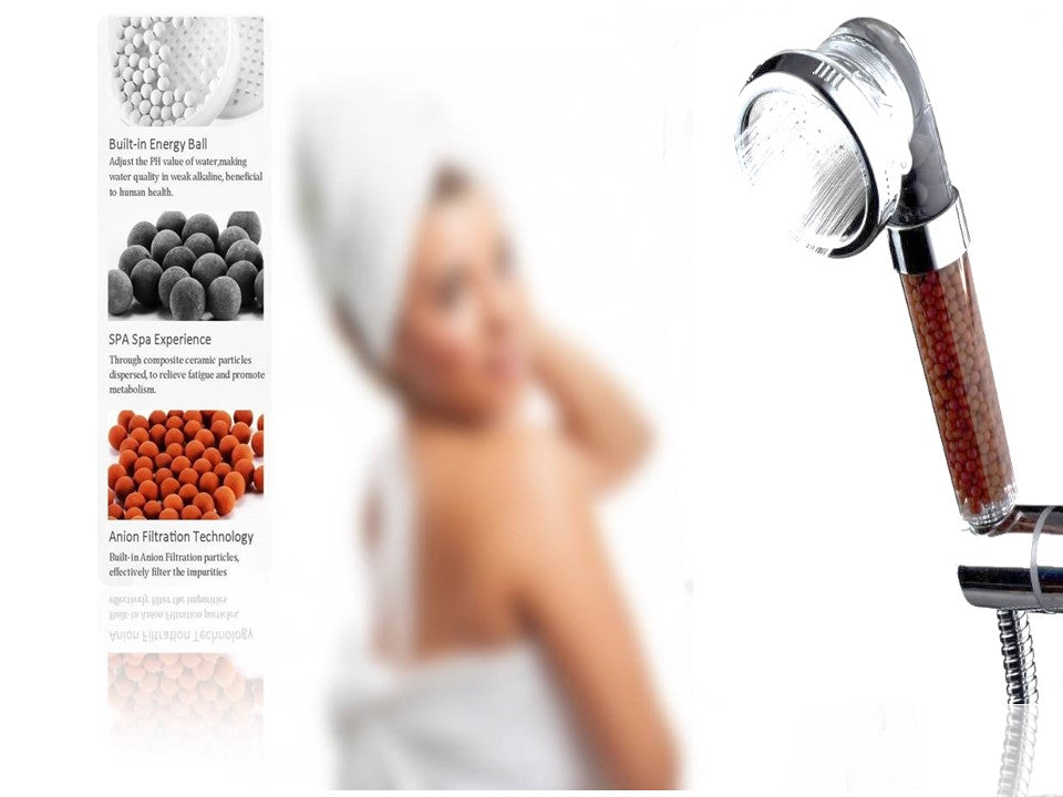 Herzberg HG-5032; 3-Mode Mineralized Shower Head