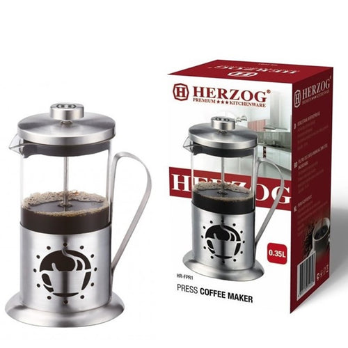 Herzog HR-FPR1; Stainless steel Press Coffee Machine 0.35L