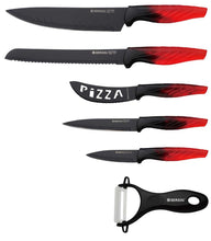 Herzorg HR-MN5; Set of knives in ceramic coating 6pcs
