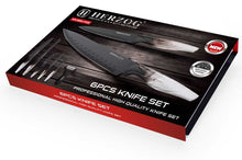 Herzorg HR-MN5; Set of knives in ceramic coating 6pcs