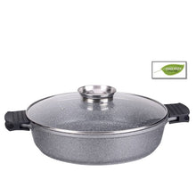 Imperial Collection IM-CALC36AG; A low saucepan 36cm in marble 6.5L