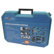 Kraf TWorld Professional-line KW-18V; Lithium-ion Cordless Drill set
