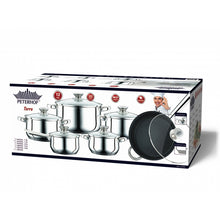 Peterhof PH-15799; Cookware Set with Glasse Lid S/S 12pcs