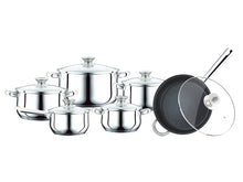 Peterhof PH-15799; Cookware Set with Glasse Lid S/S 12pcs