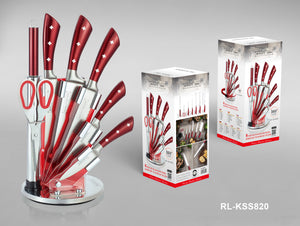 Royalty Line RL-KSS821; Stainless steel knife set 8 pieces