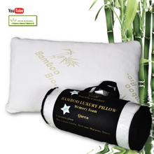 Royalty Comfort HG-5076BM; Bamboo Luxury Pillow "Queen" - Ergonomic Memory Foam