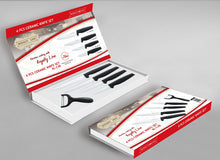 Royalty Line RL-C4; Set of ceramic knives 5pcs