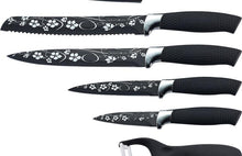 Royalty Line RL-F5W; Ensemble de 5 couteaux à revêtement céramique antiadhésif