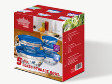 Peterhof SN-2020B, Glass Storage Bowls 5pcs