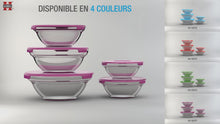 Herzberg HG-5007;Transparent glass bowls Set 10pcs