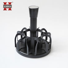 Herzberg HG-6005; Spice rack with 6 glass jars