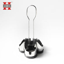 Herzberg HG-6006; Spice rack with 6 glass jars