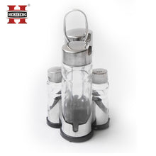 Herzberg HG-6006; Spice rack with 6 glass jars