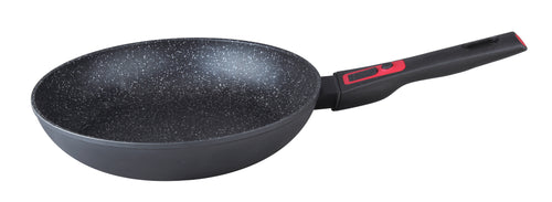 Herzberg HG-7024FP; Frying pan in marble coating with a removable handle 24 cm