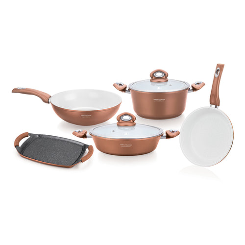 Imperial Collection IM-1009CR; Cookware Set with ceramic coating 9PCS