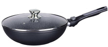 Imperial Collection IM-FWK28-DM; Marbled coating wok with detachable handle 28cm