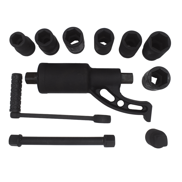 Kraf TWorld Professional-line KW-11PCS; Heavy Duty Vehicle Tire-Nut Wrench 11PCS