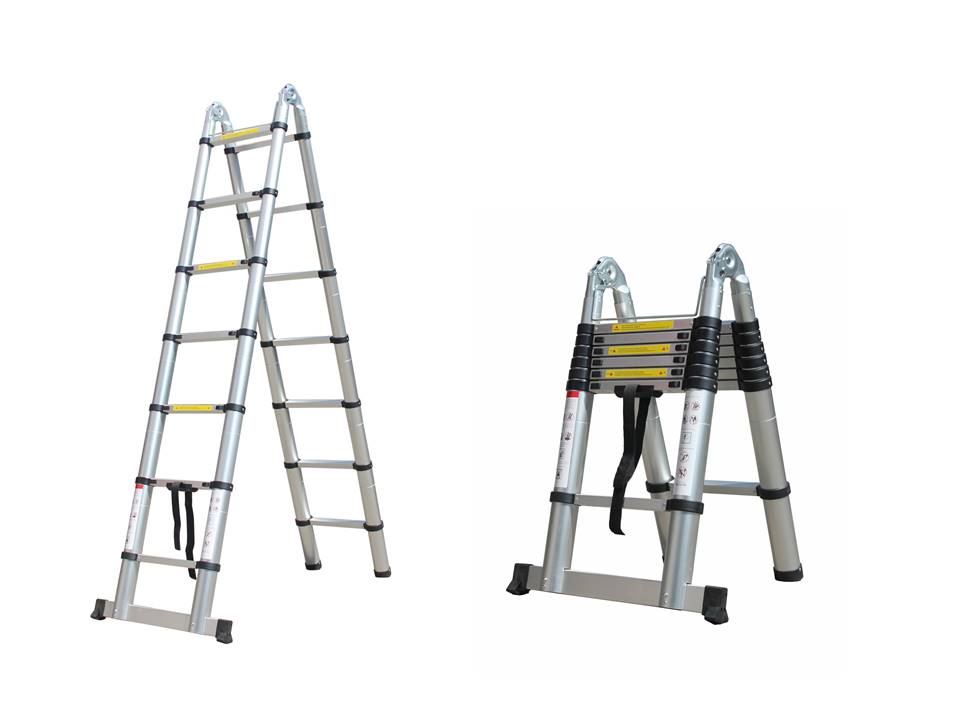 HERZBERG ® 5m60 telescopic ladder at the service of the do-it-yourselfers