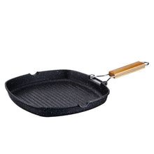 Peterhof PH-25320; Square Grill Pan with foldable handle, Aluminium 28 cm
