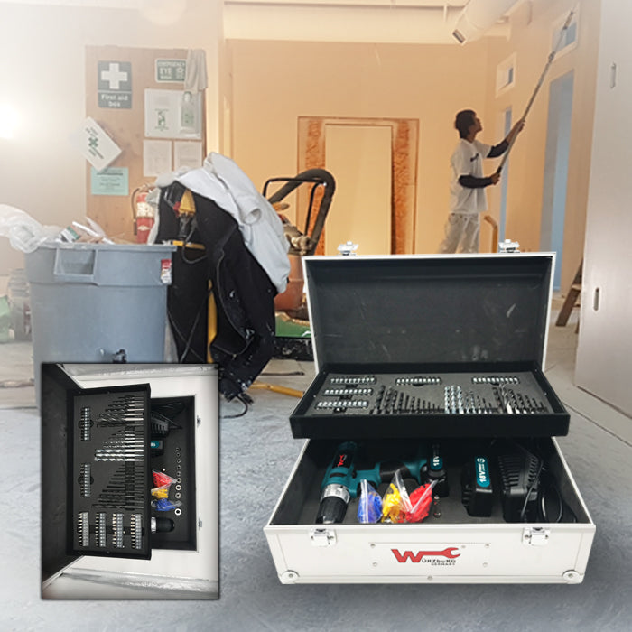 Würzburg Germany W-1400; Set in aluminium drill 248pcs